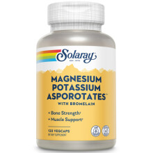 Solaray, Magnesio Potassio Asporotati con Bromelina, 120 VegCaps