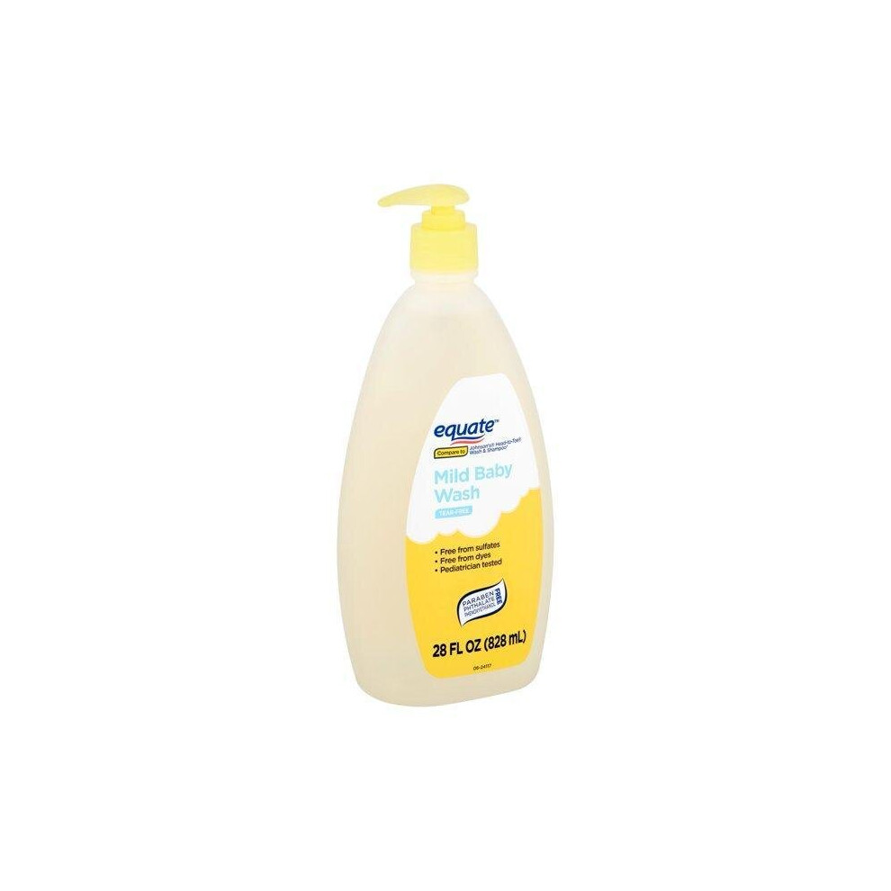 Mild Baby Wash, 28 Fl Oz Equate