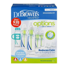 Dr. Brown's Baby First Year Transition Options+ Baby Bottles Gift Set, Teal