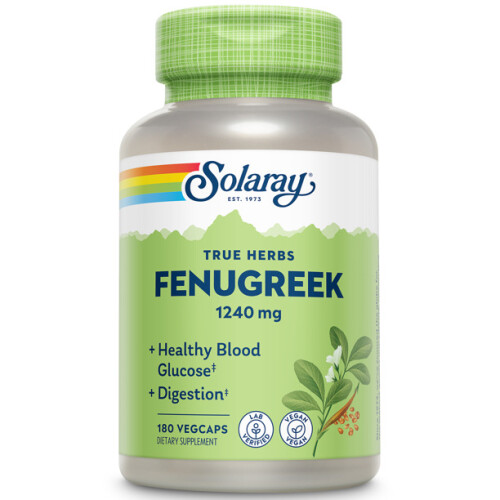 Solaray, True Herbs, Φανούγκρη, 1,240 mg, 180 VegCaps (620 mg ανά Φιαλίδιο)