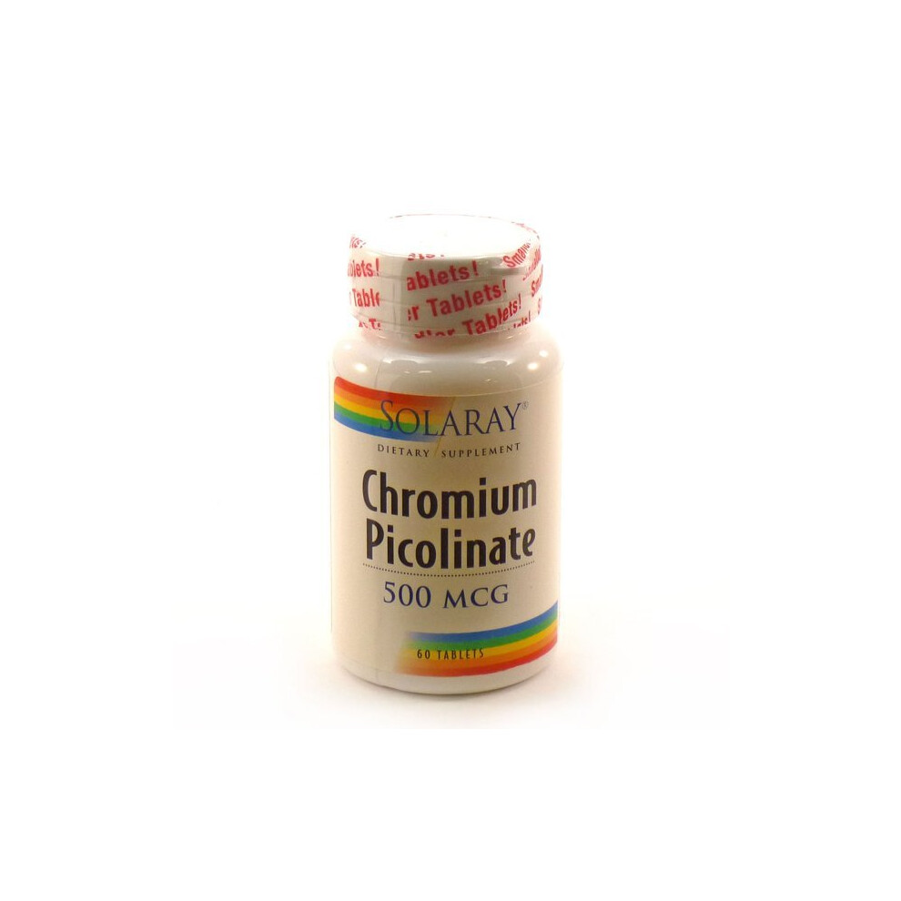 Solaray Chromium Picolinate 500 Mcg - 60 Tablets