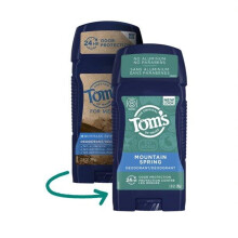 Tom's of Maine Natural Deodorant For Men, Mountain Spring, 2.8 Oz.