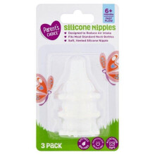 Parent's Choice Fast Flow Silicone Nipples, 3 ct