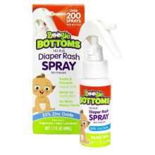 Boogie Wipes, Spray de Rash de Diaper sem Fricção, 1.7 fl oz (49 ml)