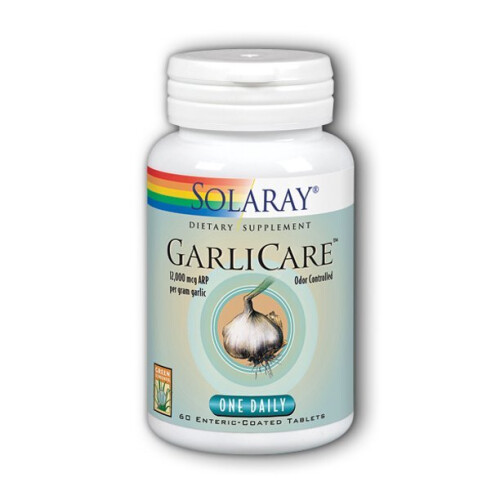 Solaray, GarliCare com Cápsula Enterica, 60 Comprimidos