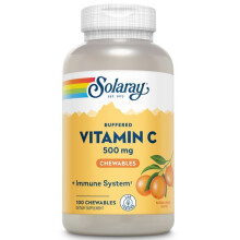 Solaray, Puolustettu Vitamiini C, Luonnollinen oranssi, 485 mg, 100 Kevyt purkki