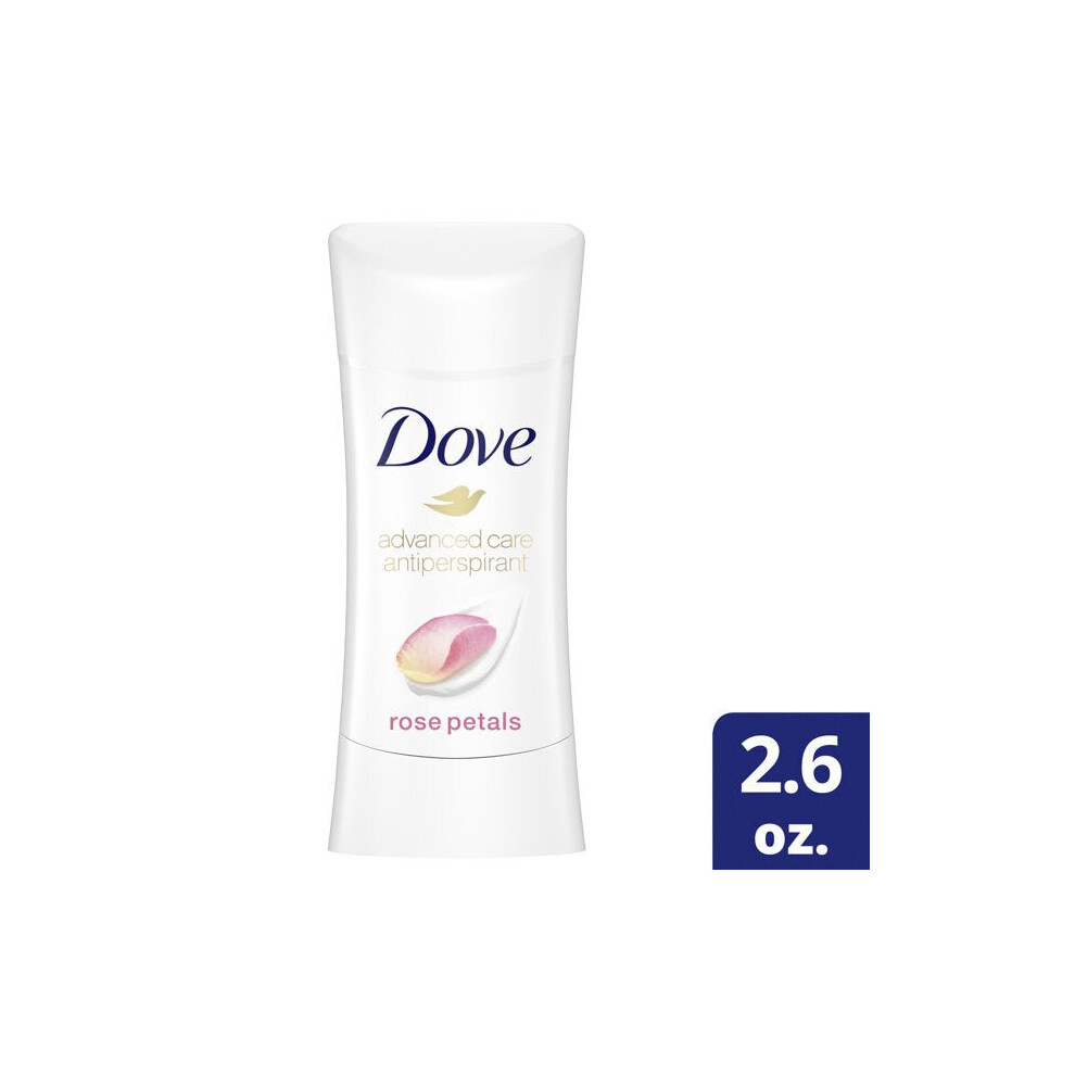 Dove Advanced Care Antiperspirant Deodorant Stick Rose Petals, 2.6 Oz.