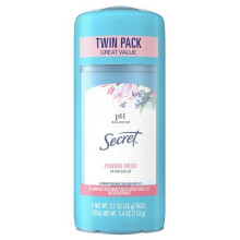 Desodorante y antitranspirante s lido invisible Secret Wide para mujer, aroma fresco en polvo, 2.7 oz (paquete de 2)