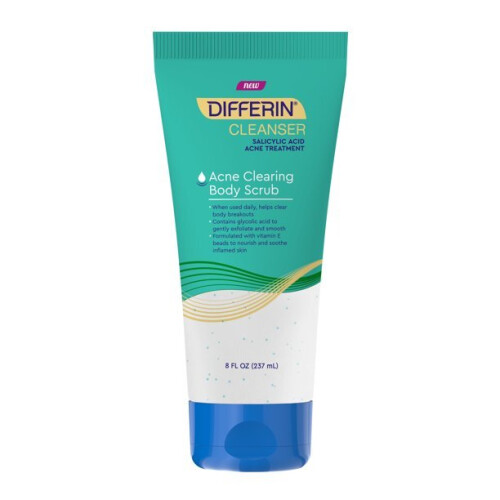Differin, Acne-Clearing Kropskrub, 8 fl oz (237 ml)