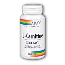 Solaray, L-Karnitiini, 500 mg, 60 Vegkapssi