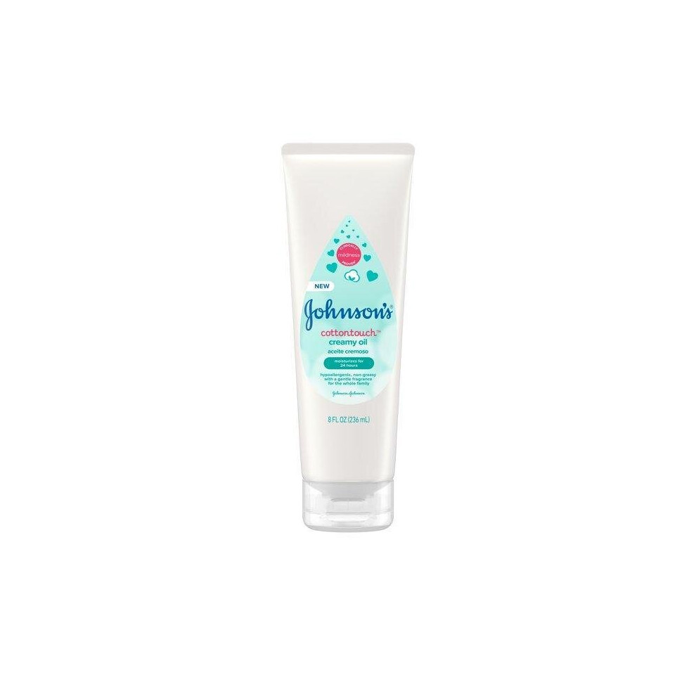 Johnson's CottonTouch Moisturizing Creamy Oil for Baby, 8 fl. oz