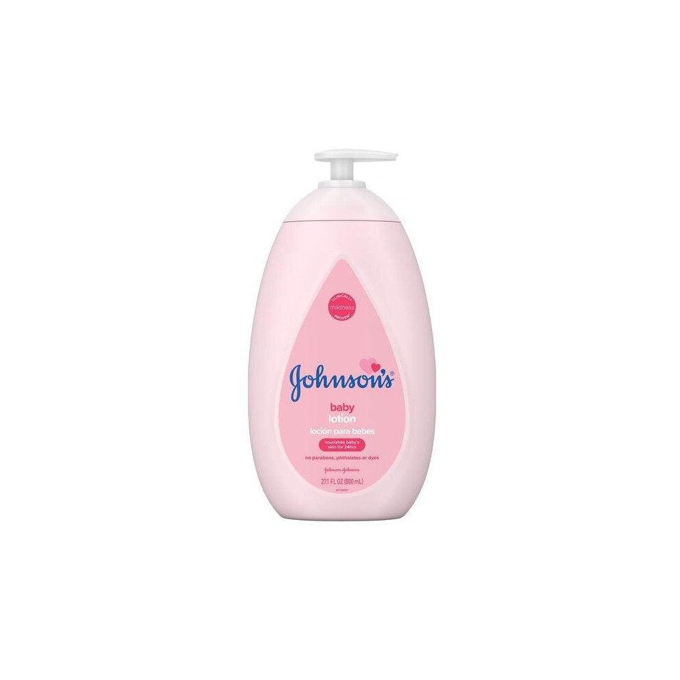 Johnson's Moisturizing Pink Baby Lotion with Coconut Oil, 27.1 fl. oz