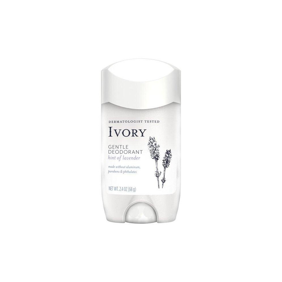 Ivory Gentle Aluminum Free Deodorant Hint Of Lavender, 2.4 Oz.