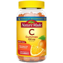 Nature Made Vitamin C Gummies 250 mg, 120 Count, Tangerine