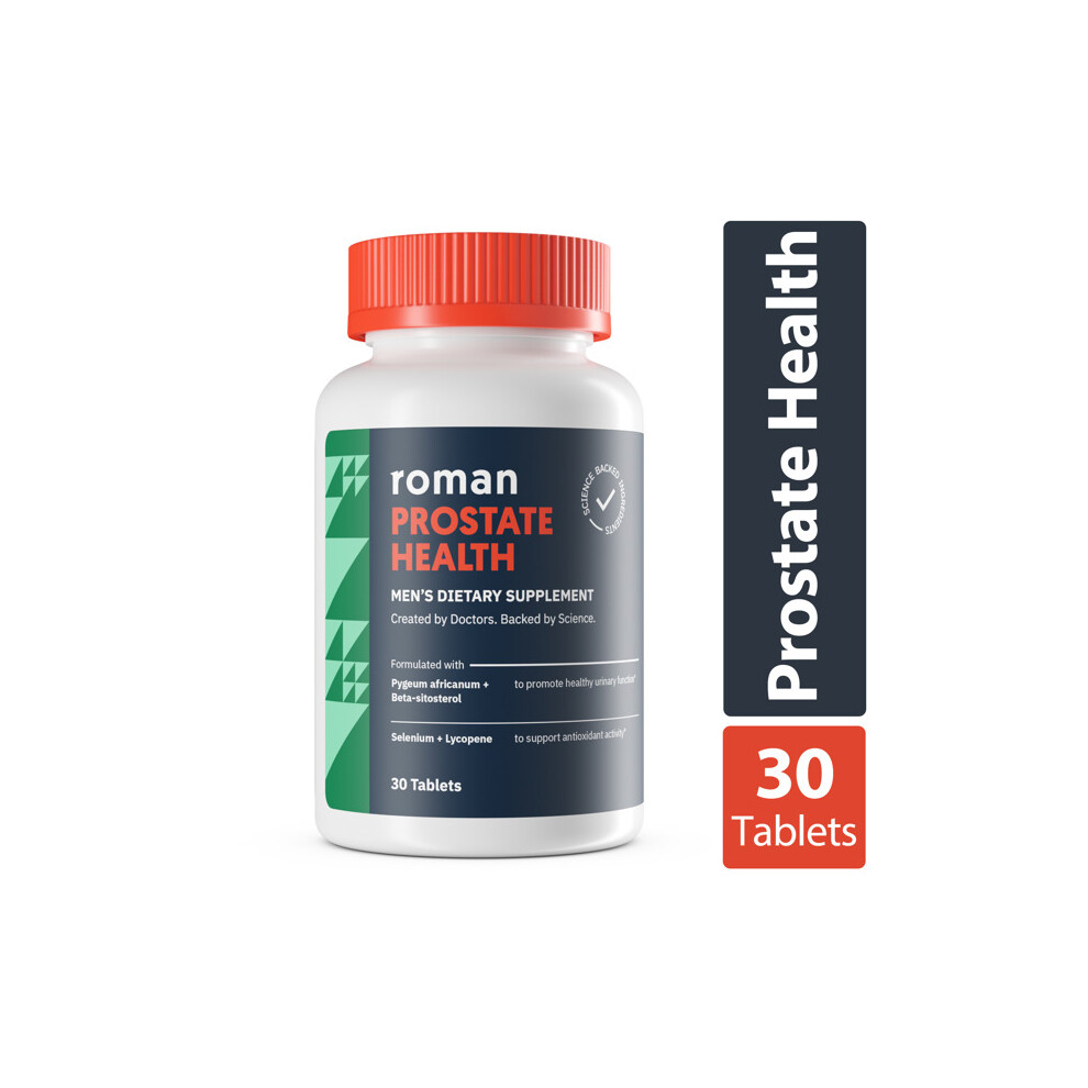 Roman Prostate Health Supplement For Men With Beta-Sitosterol And Lycopene, 30 Tablets