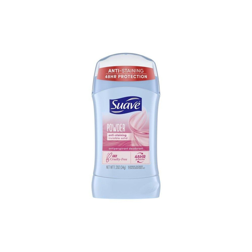 Suave Deodorant Antiperspirant & Deodorant Stick Powder, 1.2 Oz