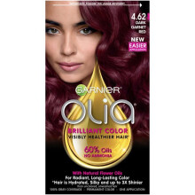 Garnier Olia Oil Powered Permanent Hair Color, 4.62 Dark Garnet Red, 1 kit