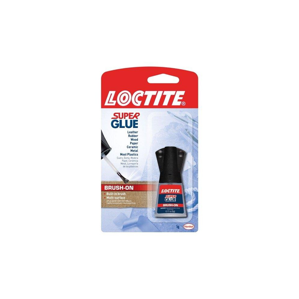 Loctite Super Glue Brush On Liquid, 0.18 oz Brush Bottle