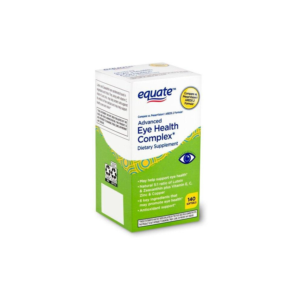 Equate Advanced Eye Health Complex Dietary Supplement, 140 Count