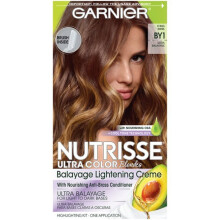 Garnier Nutrisse Ultra Color Nourishing Hair Color Creme, BY1 Icing Swirl, Balyage Kit, 1 kit