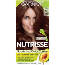 Garnier Nutrisse Nourishing Hair Color Creme, 434 Deep Chestnut Brown (Chocolate Chestnut), 1 Kit