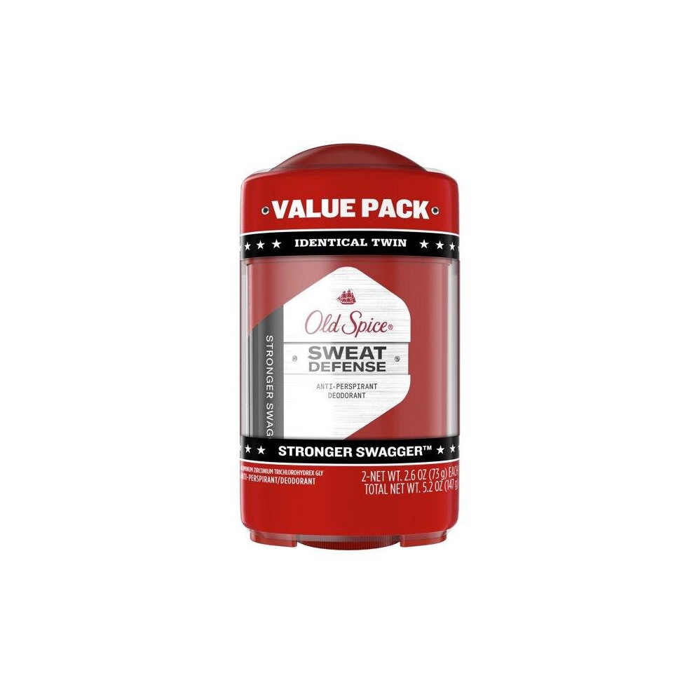 Old Spice Red Antiperspirant Deodorant Sweat Defense Stronger Swagger 2.6 Oz., 2 Pack