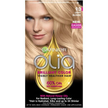 Garnier Olia Oil Powered Permanent Hair Color, 9.0 Light Blonde, 1 Kit