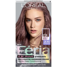 L'Oreal Paris Feria Multi-Faceted Shimmering Permanent Hair Color, 721 Dusty Mauve, 1 Kit