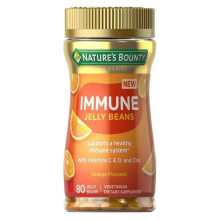 Nature's Bounty Immune Jelly Beans, Vitamin C for Immune Support, Orange Flavor, 80 Ct