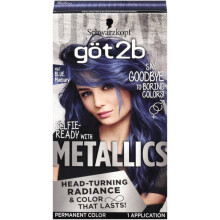 Schwarzkopf Got2b Metallics Permanent Hair Color, M67 Blue Mercury