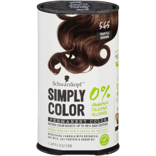 Schwarzkopf Schwarzkopf simplement couleur permanente couleurs couleur 5.65 truffe brun