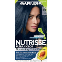 Garnier Nutrisse Ultra Nourishing Hair Color Creme, Permanent, Blue Curacao, 1 Kit
