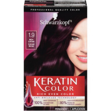Schwarzkopf k   ratine couleur couloir de cheveux permanent 1.9 Rich Caviar 1 Application - Dye capillaire permanent inspir    de professionnel pour