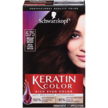 Schwarzkopf Keratin Color Permanent Hair Color Cream, 5.75 Medium Copper Brown