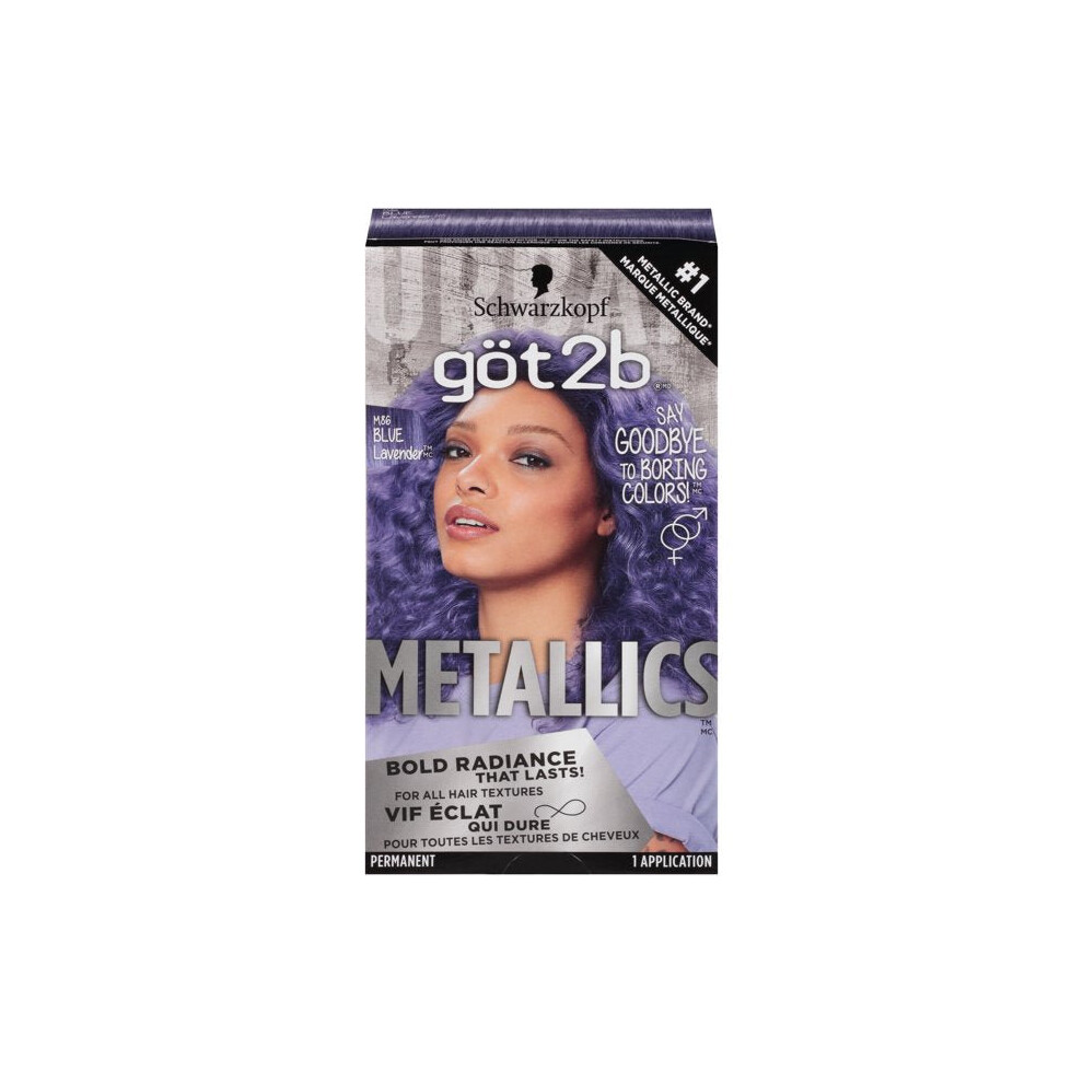 Got2b Metallics Permanent Hair Color, M86 Blue Lavender