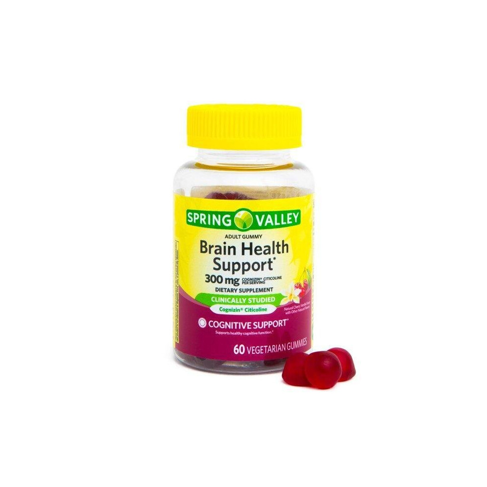 Spring Valley Brain Health Vegetarian Gummies, 60Ct