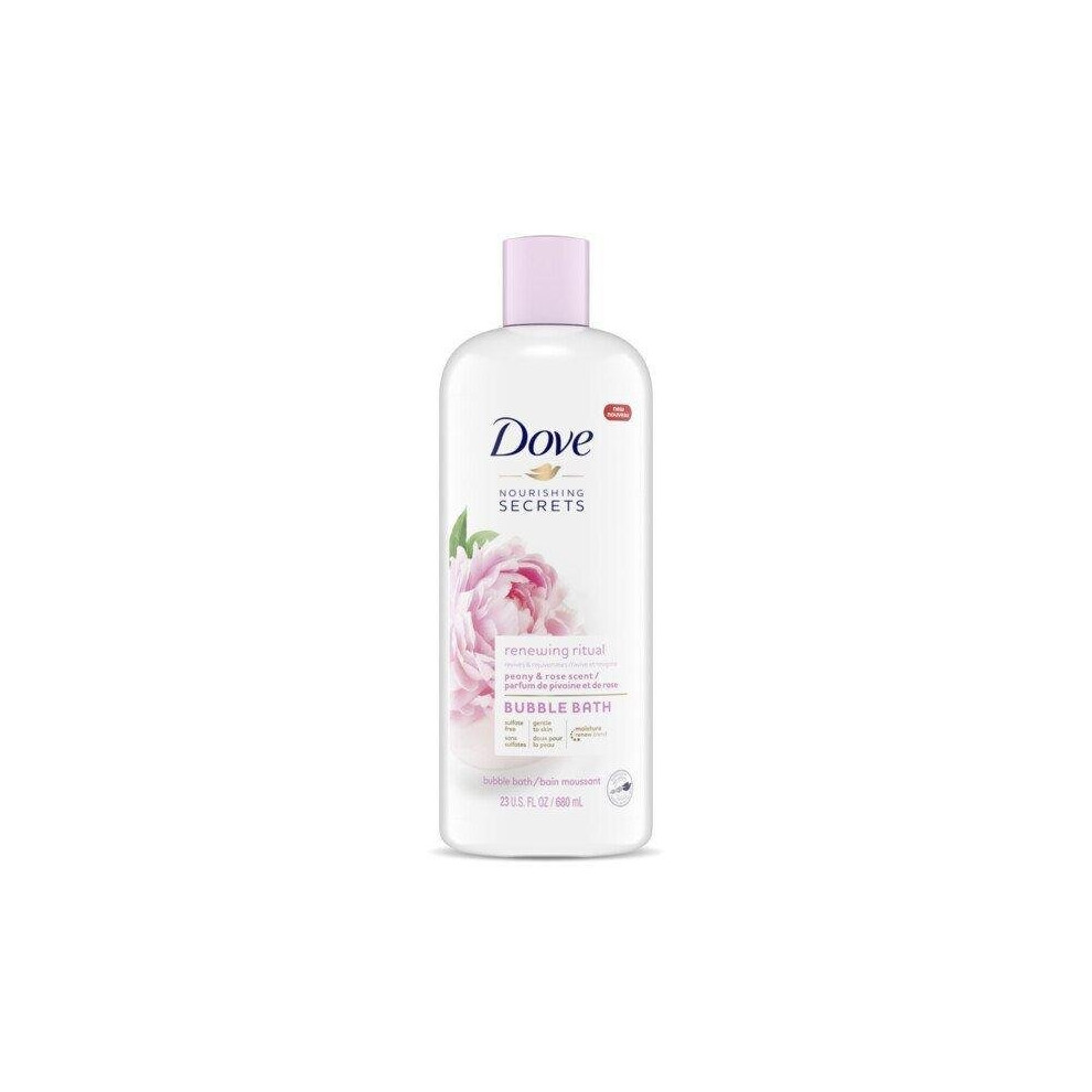 Dove Renewing Care Bubble Bath Peony and Rose, 23 oz