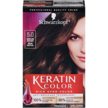 Schwarzkopf k   ratine couleur couleurs de cheveux permanentes 5.0 Moyenne brun 1 Application - Salon Inspir    de teinture capillaire permanente pou