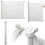 (White) Retractable Baby Gate, Retractable Dog Gate for Stairs 2