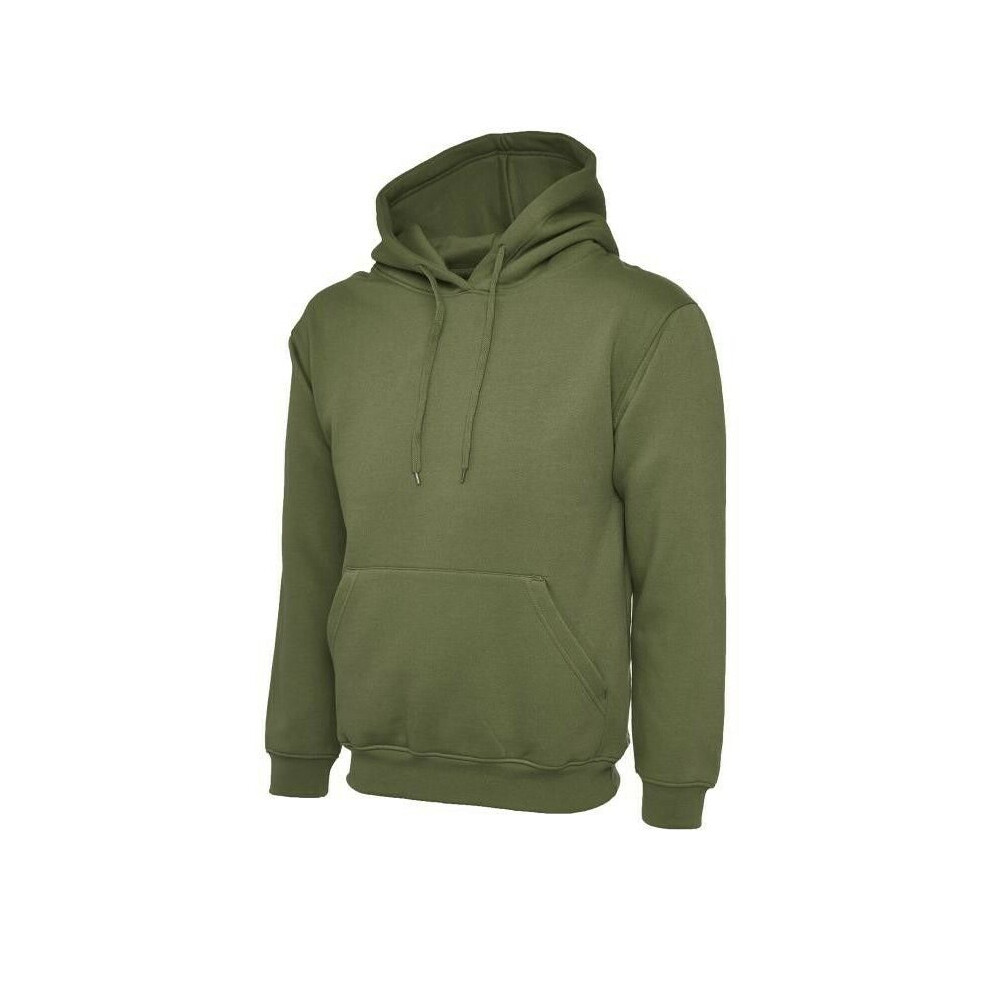 (Olive Green, 2XL) PROSPO Personalised Hoodie Custom Printed Hoodies Unisex Jumper Top Workwear