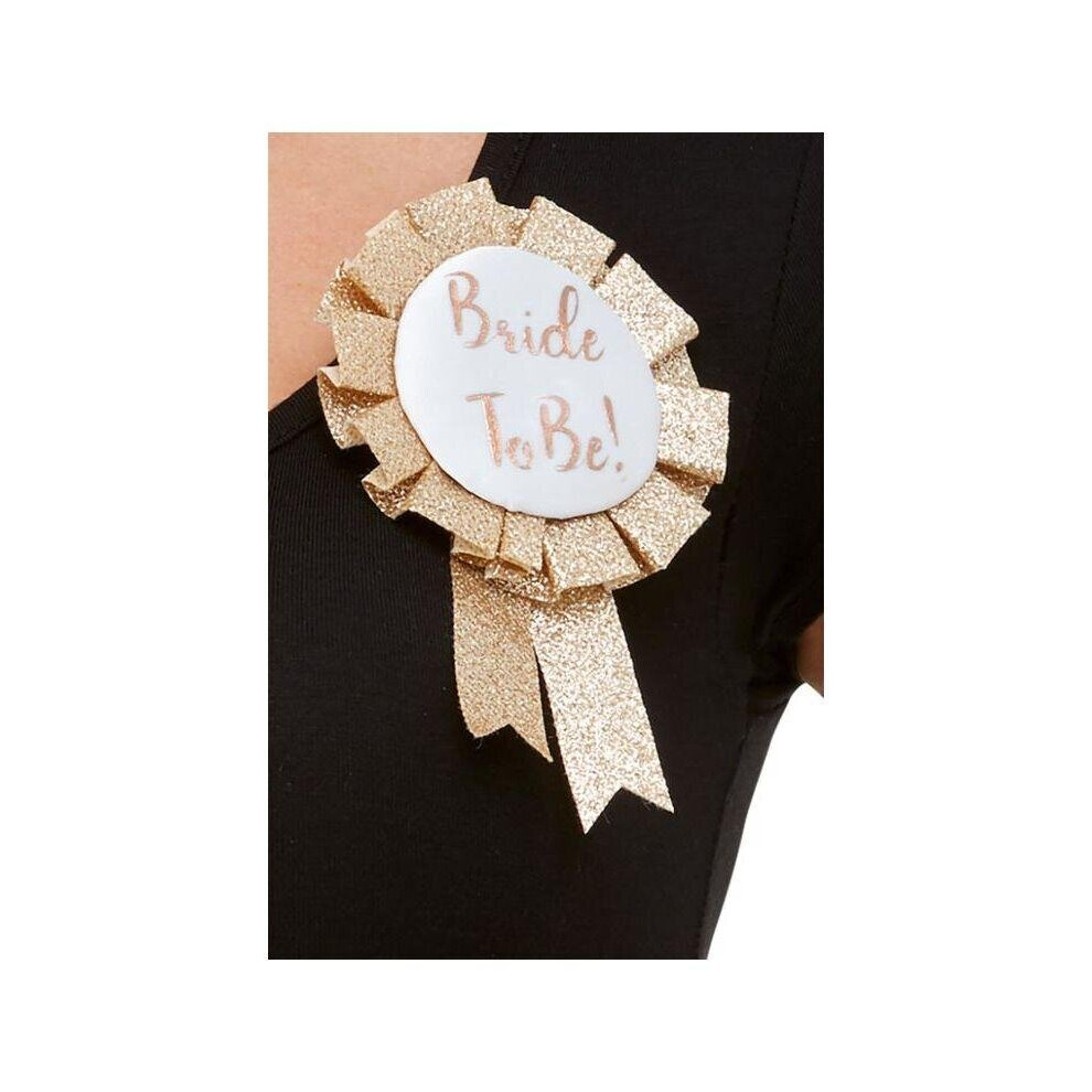Bride To Be Rosette Rose Gold Womens