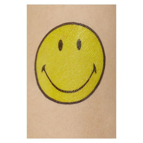 Smiffy's 9 Multicolored Smiley Tattoos