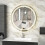 800x800mm Backlit LED Mirror Wall Mounted Round Bathroom Mirror 2
