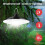 (1 Head, Cool White) Solar LED Pendant Light Panel IP65 Garden Yard Shed Hanging Lamp 7