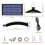 (1 Head, Cool White) Solar LED Pendant Light Panel IP65 Garden Yard Shed Hanging Lamp 3