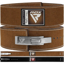 (Brown, Medium) RDX Powerlifting Belt for Weight Lifting Gym Belt
