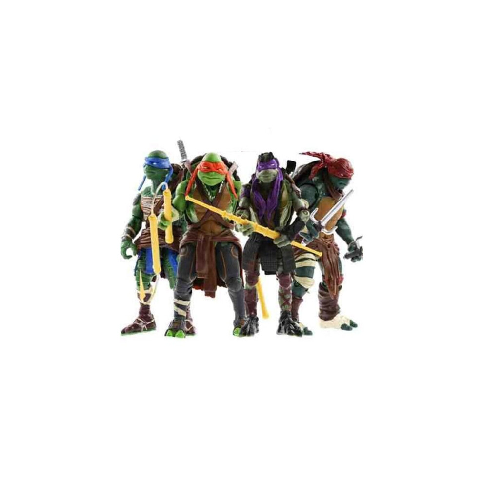 4Pcs Teenage Mutant Ninja Turtles Movie TMNT Action Figures Toys Kids Gift
