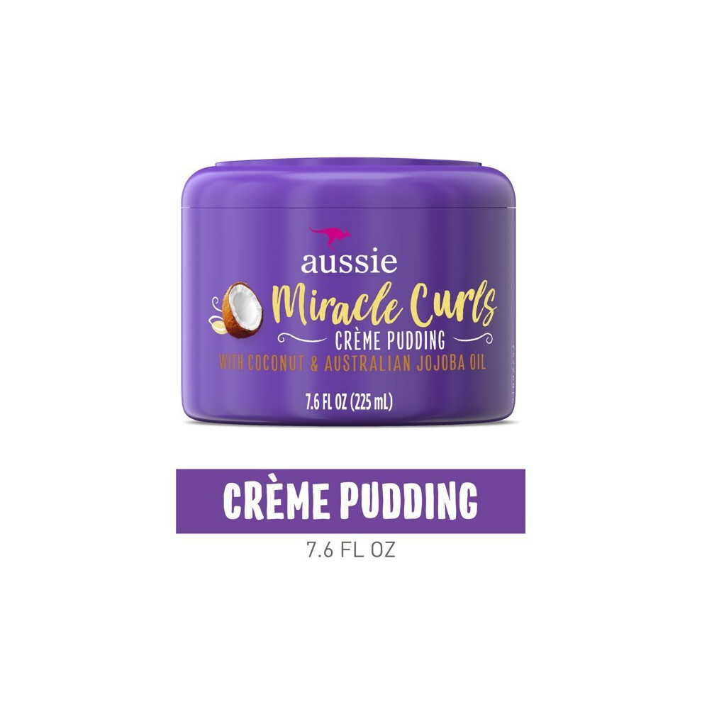 Aussie Miracle Curls Cream Pudding, Paraben Free, 7.6 fl oz