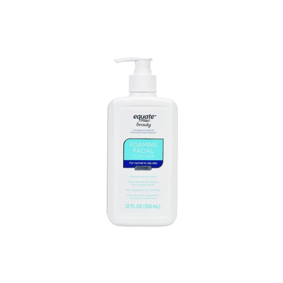 Equate Beauty Foaming Facial Cleanser, 12 Fl Oz