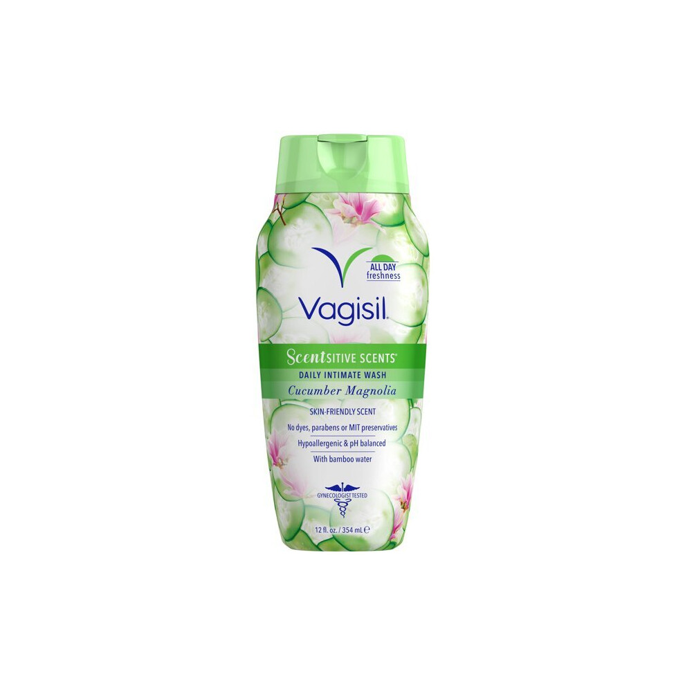 Vagisil Cucumber Magnolia Vaginal Wash, 12 Oz
